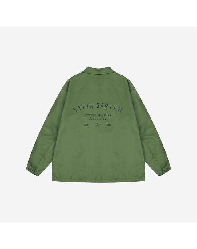 지이크 [STEIN GARTEN] 나일론 밀리터리 오버핏 코치 자켓 카키 (PHMAH6919) 착용컷