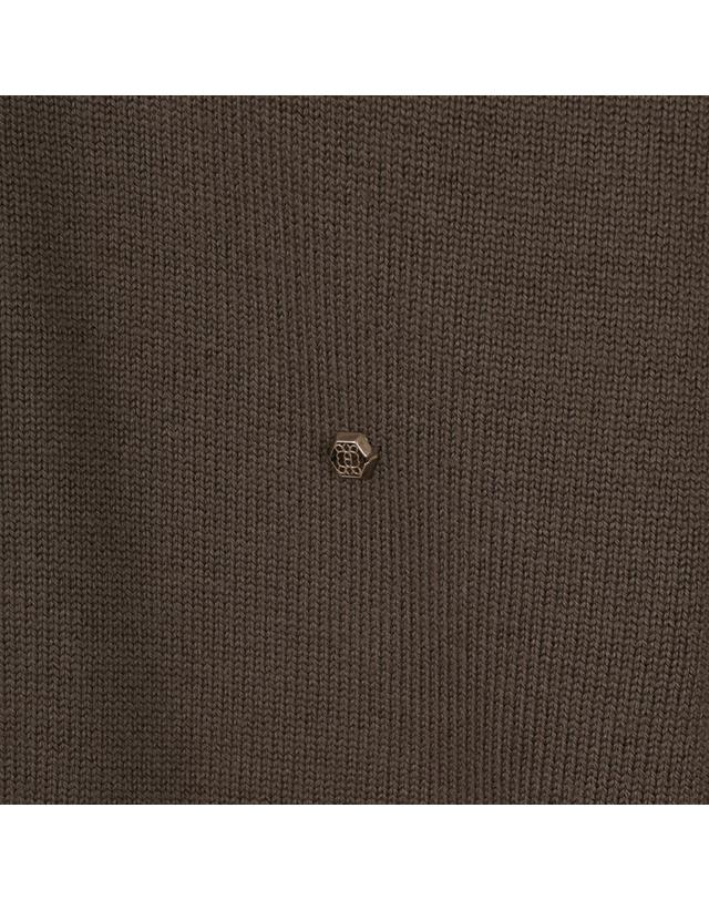 지이크 [STEIN GARTEN] 퓨어 울 모크넥 오버핏 풀오버 카키 (PJUCI8905) 착용컷