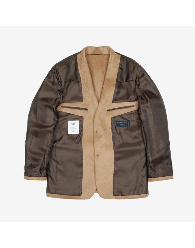 지이크 TOLLEGNO 퓨어 카멜 자켓 베이지 (PJEAH4005) 착용컷