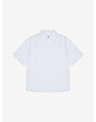 면 블렌디드 릴렉스핏 셔츠 화이트 (PIBAD5021)