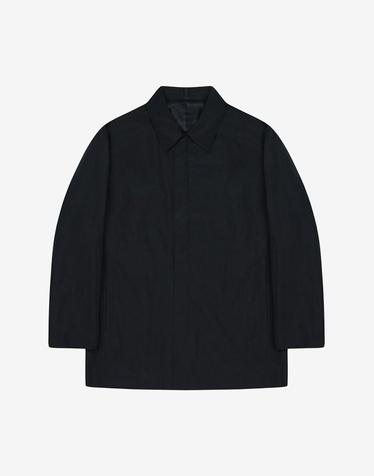 사이드 포켓 숏 맥코트 블랙 (PJNAH7301)