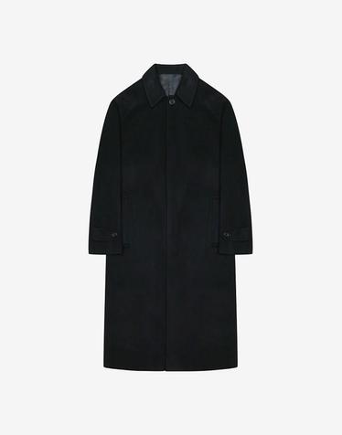 울 핸드메이드 발마칸 코트 블랙 (PJHAX7010)