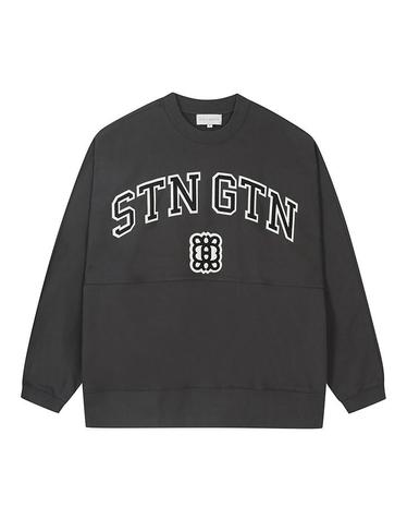 [STEIN GARTEN] 레터링 박스핏 스웻 셔츠 (PJIBH8910)
