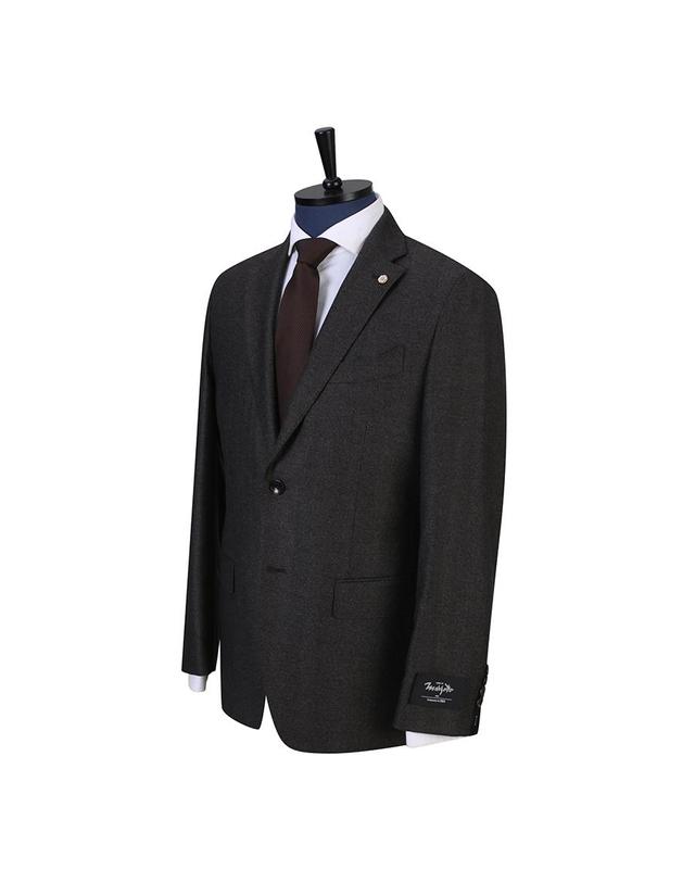 지이크 MARZOTTO W100 헤링본 클래식핏 수트 자켓 (PJJAX2028) 착용컷