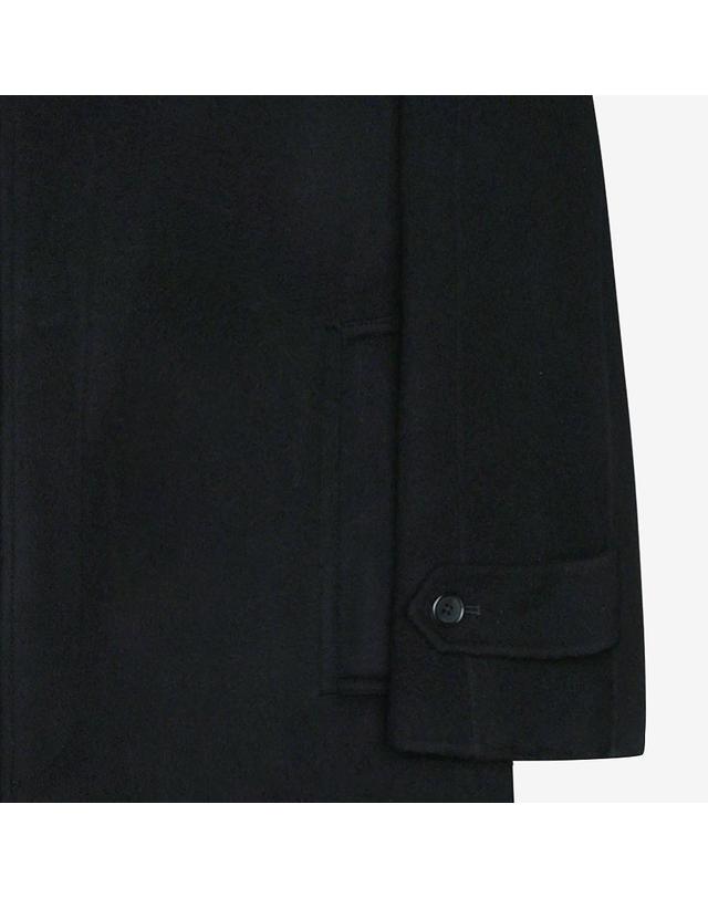 지이크 울 핸드메이드 발마칸 코트 블랙 (PJHAX7010) 착용컷