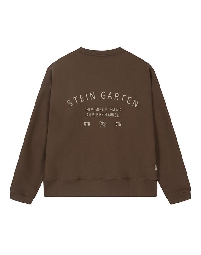 지이크 [STEIN GARTEN] 백 레터링 오버핏 스웻 셔츠 (PJIBH8915) 착용컷