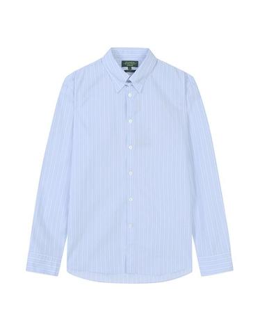 GRANDCRU 스트라이프 탭카라 드레스 셔츠 (FJBAH5308)