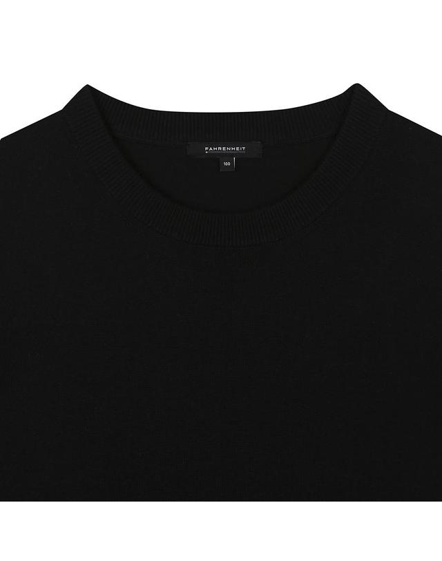파렌하이트 [WASHABLE] 솔리드 라운드 니트 (FIUCA8501) 착용컷