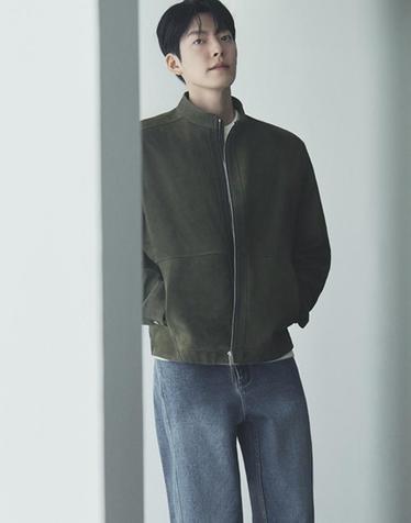 고트 스웨이드 숏 블루종 (FJGDH9302)