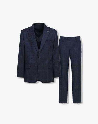 [GRANDCRU] MARZOTTO 윈도우페인 체크 수트 정장 세트 (FJJAX2161_FJPAX2061)