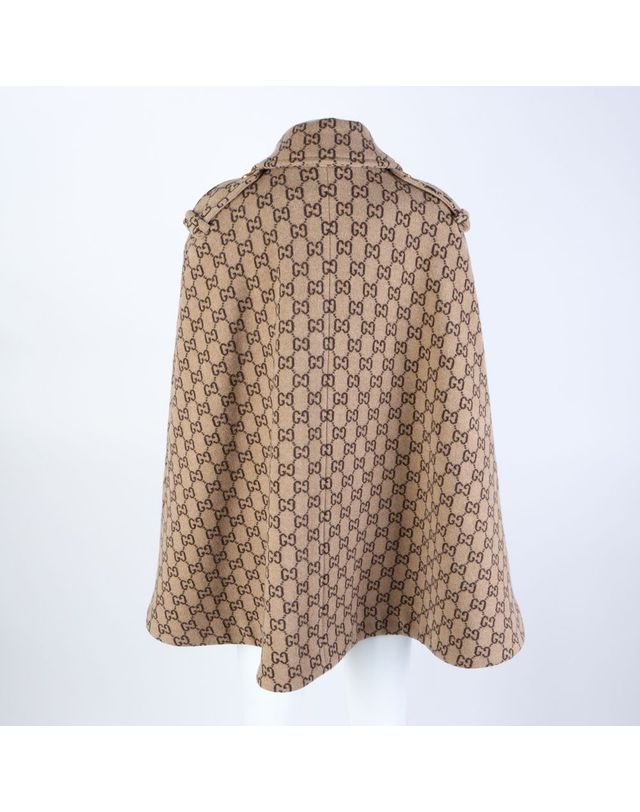 구찌 [중고명품] [구구스]중고명품 구찌 케이프 코트 44-55 (NO 10079218) 멀티컬러 착용컷