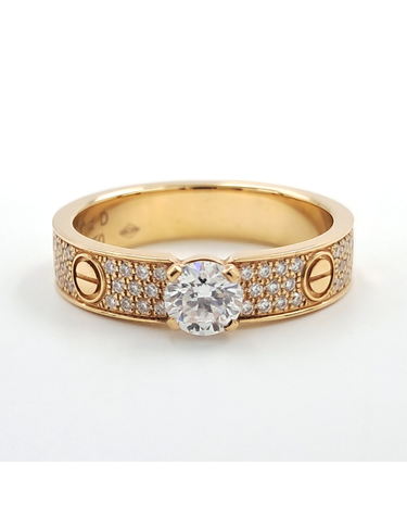 [구구스]중고명품 까르띠에 0.31ct 다이아 러브 반지 9 (NO 10555667)
