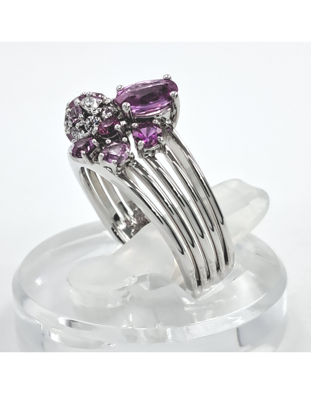 타사키 다사끼 [중고명품] [구구스]중고명품 다사끼 핑크 사파이어 다이아 반지 기타사이즈 (NO 10461366) 멀티컬러 착용컷