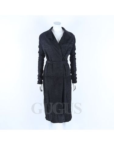 [구구스]중고명품 릭오웬 레더 코트 55 (NO 9831203)