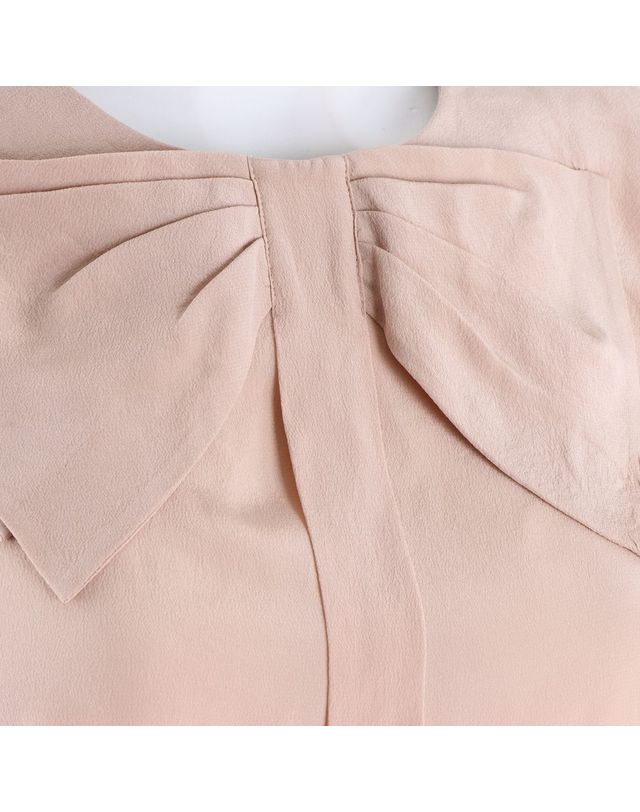 미우미우 [중고명품] [구구스]중고명품 미우미우 실크 반소매 블라우스 55 (NO 10543308) 멀티컬러 착용컷