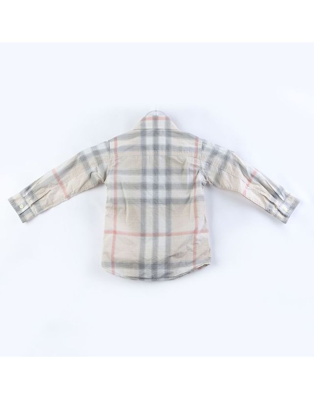 버버리 [중고명품] [구구스]중고명품 버버리 키즈 긴팔 셔츠 (2Y) (NO 10109500) 멀티컬러 착용컷
