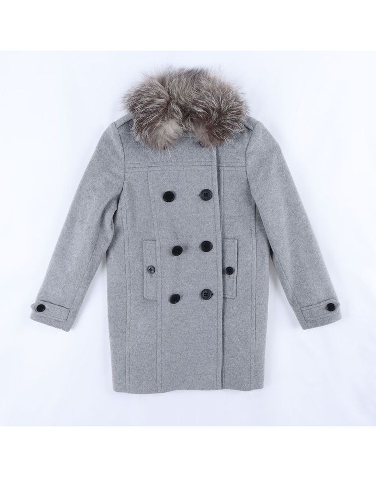 [중고] [중고명품] [구구스]중고명품 버버리 키즈 폭스 퍼 코트 (10Y) (NO 10399926) CU98XX08339
