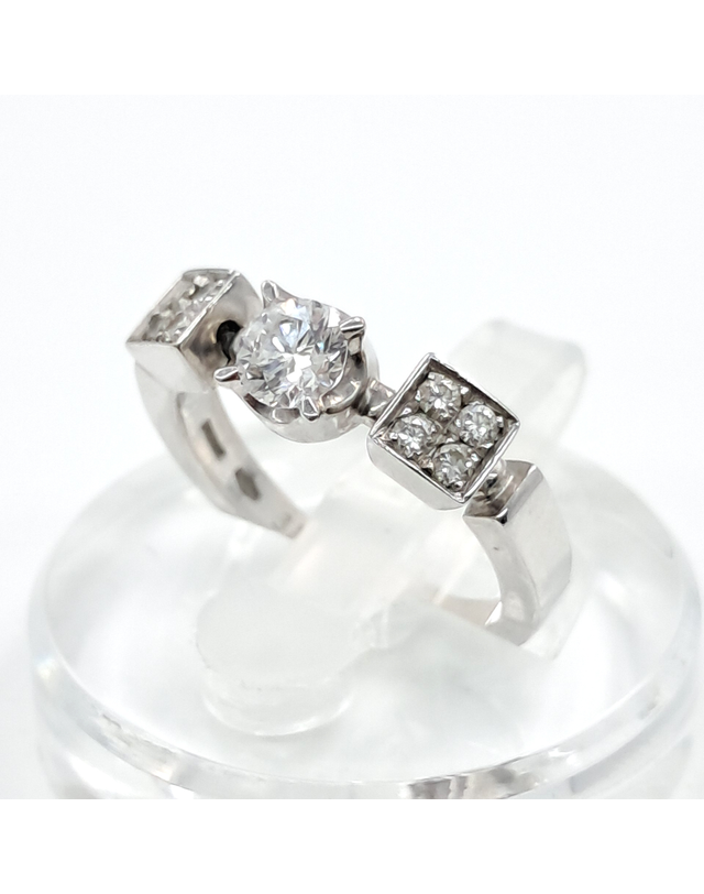 불가리 [중고명품] [구구스]중고명품 불가리 0.35ct 다이아 루체아 반지 9 (NO 10407437) 멀티컬러 착용컷