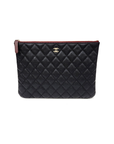 [구구스]중고명품 샤넬 캐비어 클러치 뉴미듐 A82545 (NO 10543502)