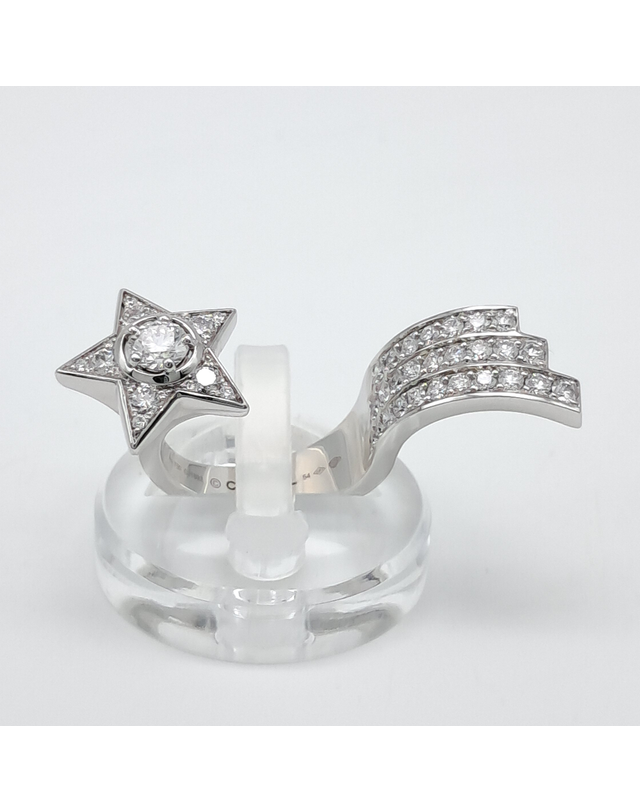 샤넬 [중고명품] [구구스]중고명품 샤넬 0.41ct 다이아 코메트 1932 반지 14 (NO 10151036) 멀티컬러 착용컷