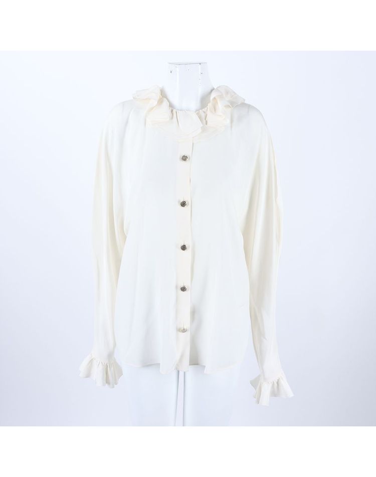 [중고] [중고명품] [구구스]중고명품 샤넬 블라우스 긴팔 55 (NO 2299541) CV09XX10953