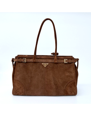 [구구스]중고명품 프라다 스웨이드 보니백 라지 (NO 10359416)