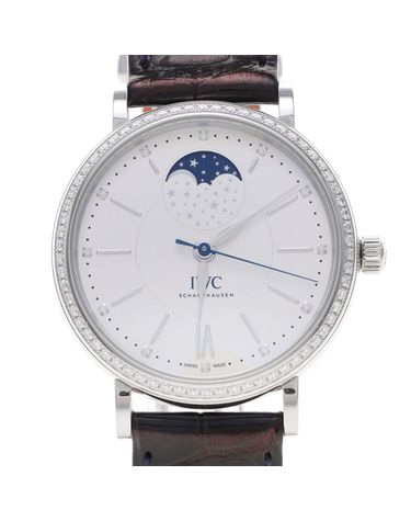 [구구스]중고명품 IWC 포르투피노 문페이즈 다이아 스틸 시계 (IW459008) (NO 8947689)