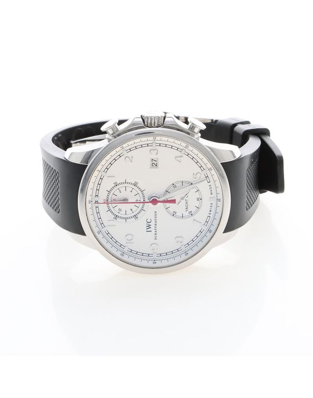 아이더블유씨 [중고명품] [구구스]중고명품 IWC 포르투기저 요트클럽 크로노 스틸 시계 (IW390211) (NO 10482000) 멀티컬러 착용컷