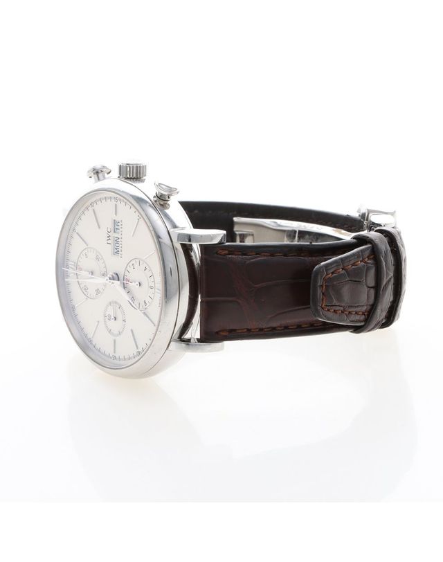 아이더블유씨 [중고명품] [구구스]중고명품 IWC 포르투피노 크로노 스틸 시계 (IW391009) (NO 10577512) 멀티컬러 착용컷