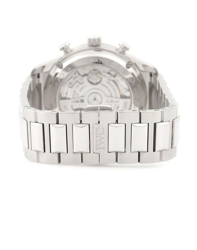 아이더블유씨 [구구스]중고명품 IWC 포르투기저 크로노 스틸 시계 (IW371617) (NO 10586737) 멀티컬러 착용컷