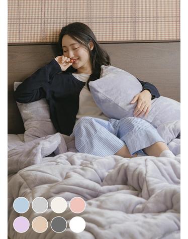 [사은품증정] 소울메이트 장모 극세사 차렵이불 SS/Q/K/LK 8colors