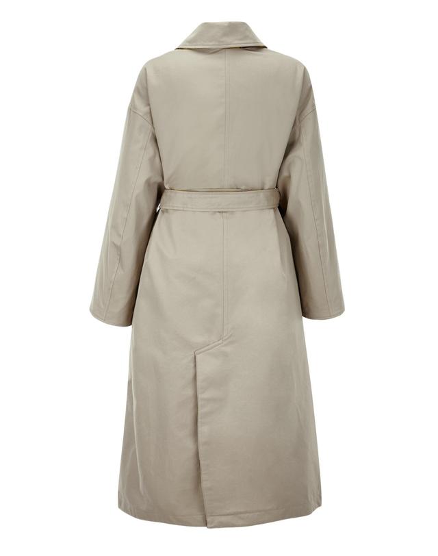 라움 여성 [MACKINTOSH WOMEN] 베이지 단색 면 양면트렌치코트 밝은 베이지 착용컷