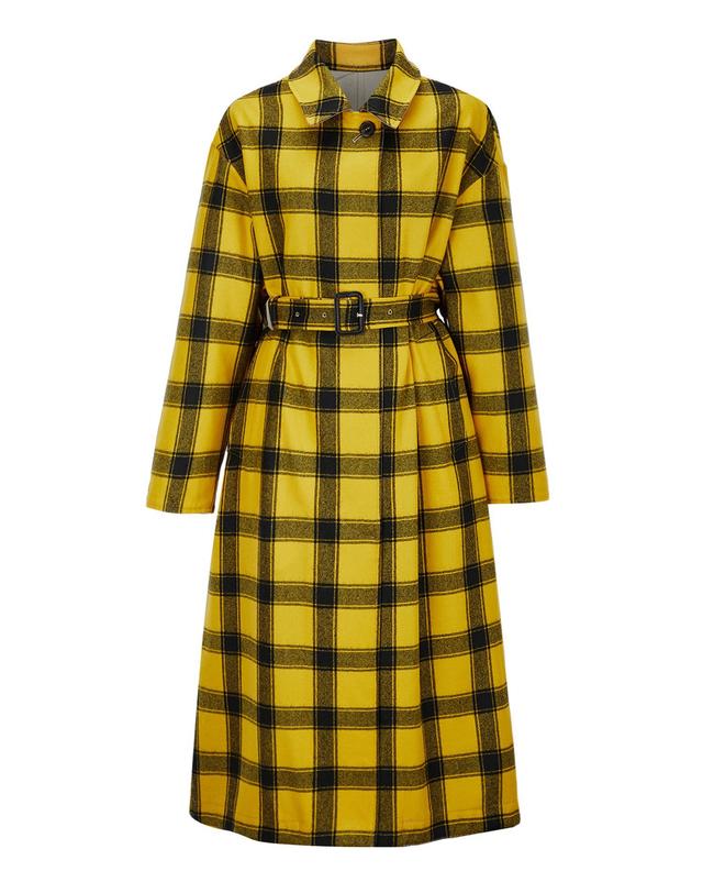 라움 여성 [MACKINTOSH WOMEN] 베이지 단색 면 양면트렌치코트 밝은 베이지 착용컷