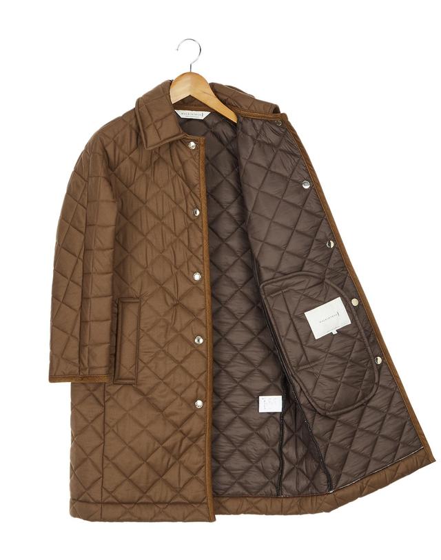 라움 여성 [MACKINTOSH] 카멜 퀼팅 울 캐주얼점퍼 캐멀 착용컷