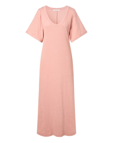 [BY MALENE BIRGER] 핑크 단색 면혼방 반팔원피스