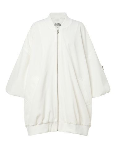 라움 여성 [클리어런스][MM6 MAISON MARGIELA] 화이트 단색 긴팔캐주얼점퍼