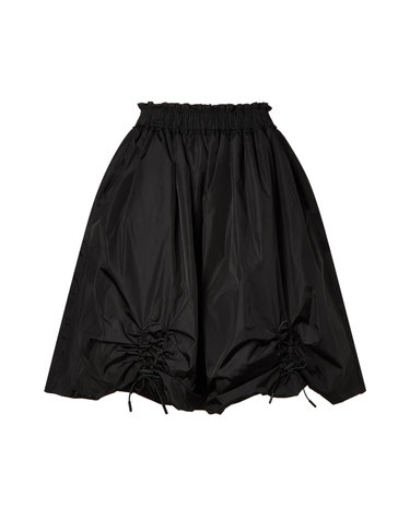 [SIMONE ROCHA] 블랙 셔링장식 밴딩스커트