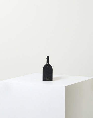 라움 여성 [SMYTHSON] 네이비 단색 소가죽 캐리어네임택