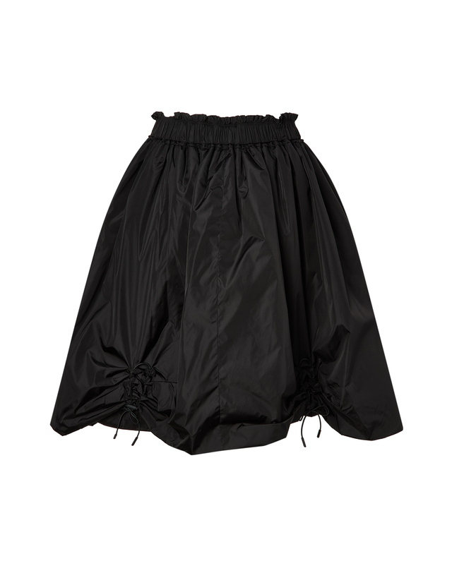 라움 여성 [SIMONE ROCHA] 블랙 셔링장식 밴딩스커트 착용컷
