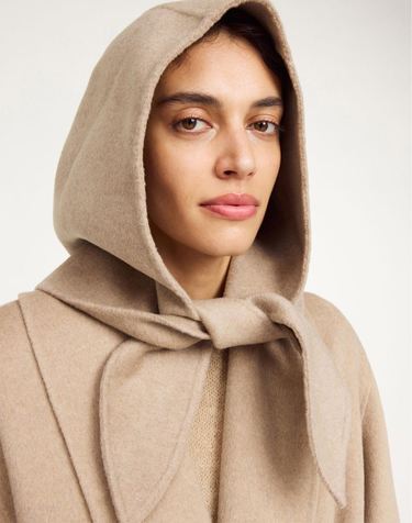 [BY MALENE BIRGER] 브라운 멜란지 울 바라클라바