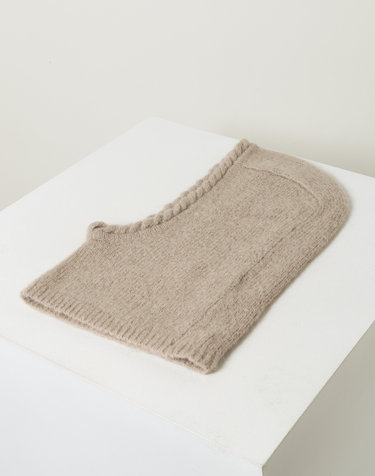 [시즌오프][BY MALENE BIRGER] 베이지 짜임 울혼방 바라클라바