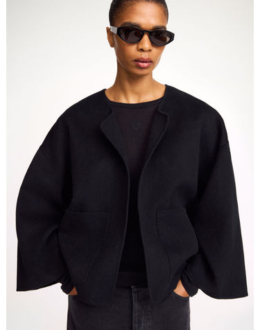 [시즌오프][BY MALENE BIRGER] 블랙 포켓배색 울 자켓
