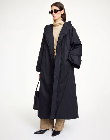 [시즌오프][BY MALENE BIRGER] 블랙 단색 면 패딩점퍼