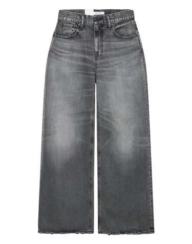[MOUSSY VINTAGE] 블랙 워싱 면 데님팬츠