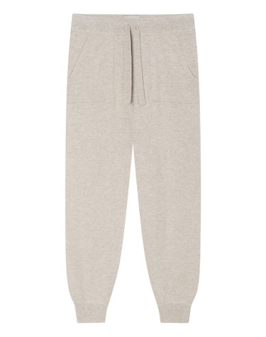[시즌오프][Jumper1234] 베이지 짜임 울 조거팬츠