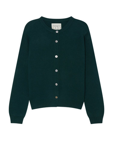 [시즌오프][Jumper1234] 그린 짜임 캐시미어 가디건