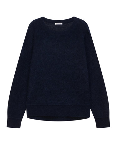 [BY MALENE BIRGER] 네이비 짜임 울혼방 니트