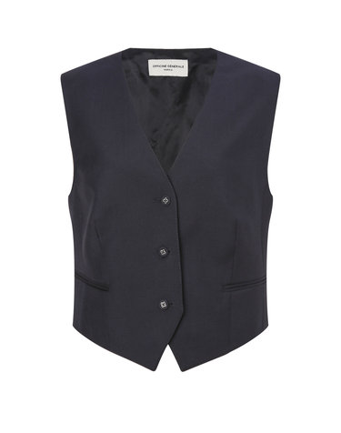 [OFFICINE GENERALE] 네이비 멜란지 울 베스트