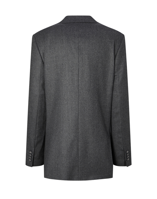라움 여성 [OFFICINE GENERALE] 차콜그레이 멜란지 울 자켓 차콜 그레이 착용컷
