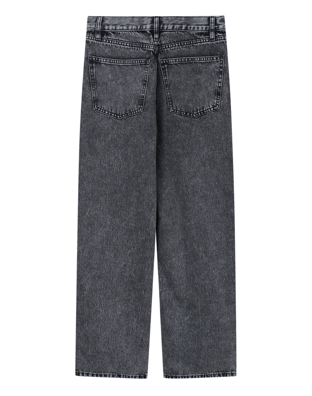 라움 여성 [BY MALENE BIRGER] 블랙 워싱 면 데님팬츠 착용컷